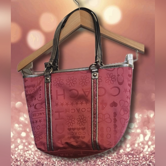 Coach Pink Y2k Tote with Silver Details - Picture 1 of 8